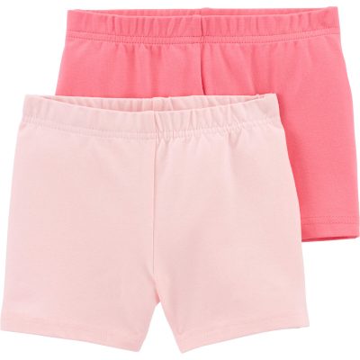 Pink Toddler 2-Pack Pink Tumbling Shorts | carters.com