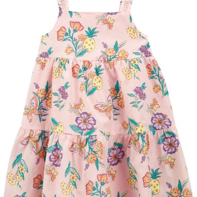 Pink Toddler Floral Lawn Dress | carters.com