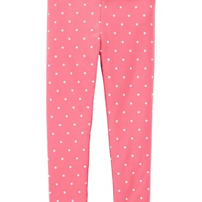 Pink Toddler Polka Dot Leggings | carters.com