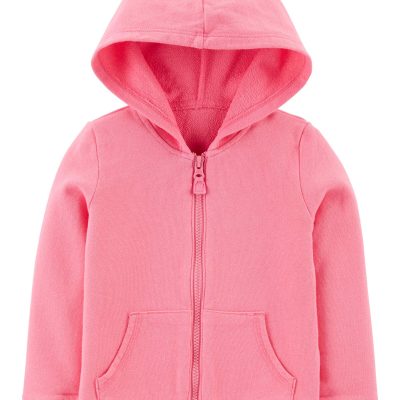 Pink Toddler Zip-Up French Terry Hoodie | carters.com