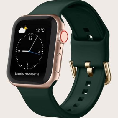 Plain Silicone Watchband Compatible With Apple Watch