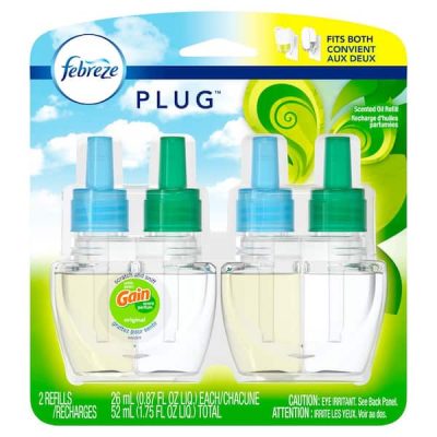 Plug 0.879 oz. Gain Original Scented Oil Plug-In Air Freshener Refill (2 Refills)