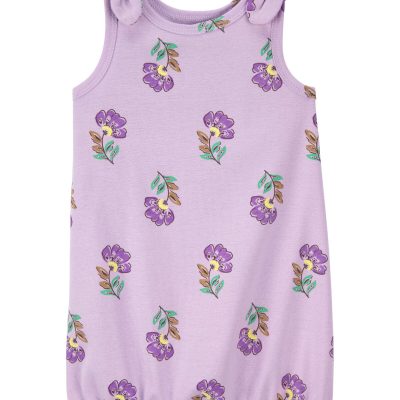 Purple Baby Floral Cotton Romper | carters.com