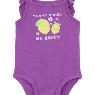 Purple Baby Mommy Sleeveless Bodysuit | carters.com