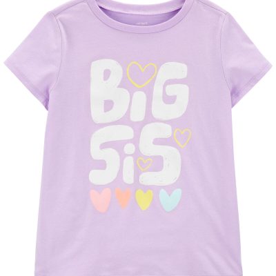 Purple Toddler Big Sis Graphic Tee | carters.com