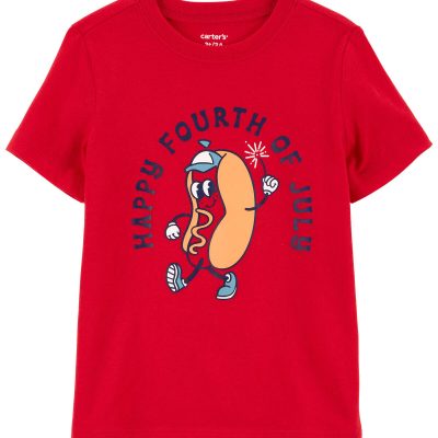 Red USA Hotdog Graphic Tee | carters.com