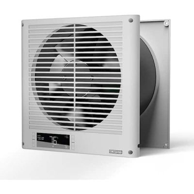 Room to Room Fan 8 in. 10 Fan Speeds 2 Way Airflow Quiet Through-the-Wall Fan in White with Temperature Controller