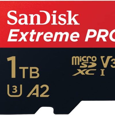 SanDisk Extreme PRO microSDXC UHS-I Memory Card 1 TB + Adapter & RescuePRO Deluxe (for Smartphones, Action Cameras or Drones, A2, Class 10, V30,…