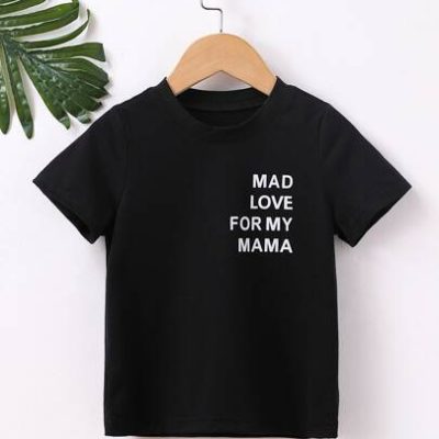 SHEIN Young Boy Slogan Graphic Tee