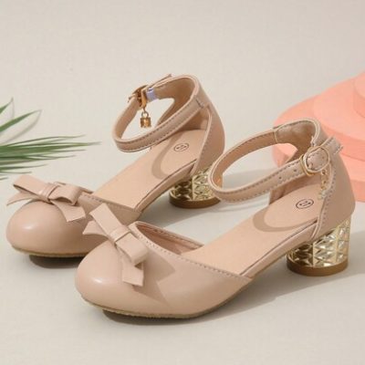 Spring/Summer Bow Detail Knot Flat Shoes For Kids Girls