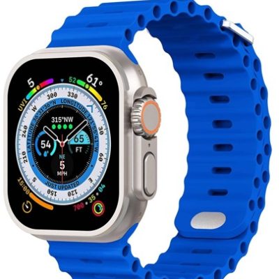 St. Siabe Women’s And Men’s I Fashion Sports Soft And ComFortable Monochrome Solid Silicone Ocean Modified Watch Bring For Apple Watchband 38mm…