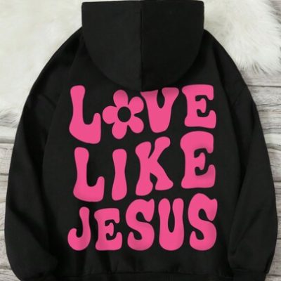 Teen Girl Slogan Graphic Drop Shoulder Hoodie