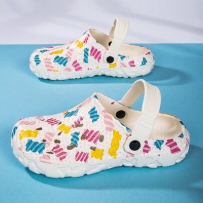 Teenage Girls” Fashionable Hollow Out Sandals For Summer Beach, Outdoor Activities, Swimming Pool. Student Anti-Slip Closed Toe Water Shoes….