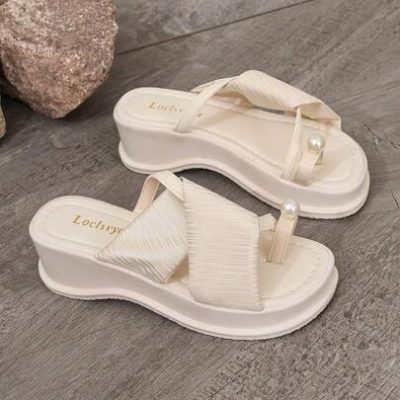 Teenager Platform Wedge Sandals, Fashionable, Comfortable, Breathable, Suitable For Students On Vacation, Girls
