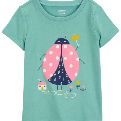 Turquoise Toddler Ladybug Graphic Tee | carters.com