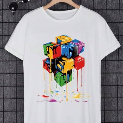 Tween Boy Cube Printed T-Shirt