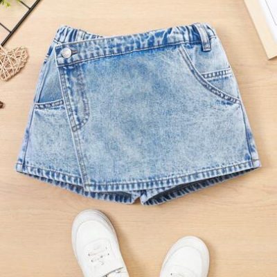 Tween Girls’ Denim Mini Skirt