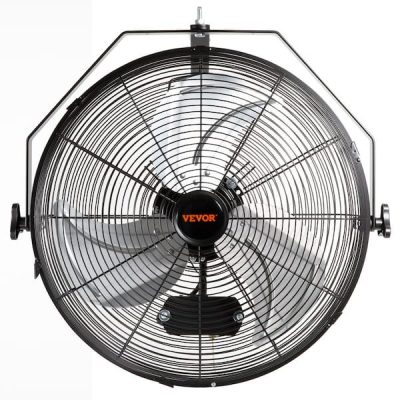 Wall Mount Fan 18 in. 3-Speed High Velocity Max. 4150 CFM Waterproof Oscillating Industrial Wall Fan, ETL Listed