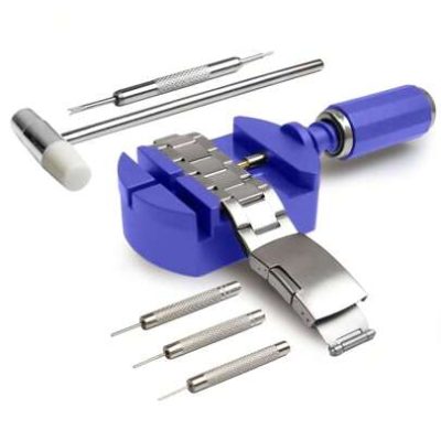 Watch Band Strap Link Pins Remover Repair Tool,16 In 1 Kit With 3 Screwdrivers,Spring Bar Tool Set,1PCS Head Hammer