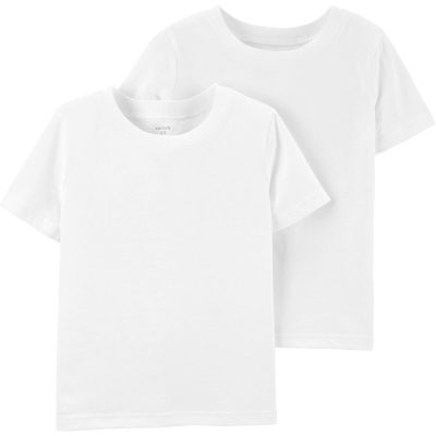 White 2-Pack Cotton Undershirts | carters.com