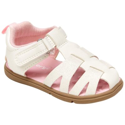 White Baby Every Step® Fisherman Sandals | carters.com