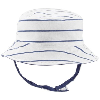 White/Blue Baby Reversible Bucket Hat | carters.com