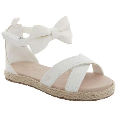 White Toddler Espadrille Sandals | carters.com