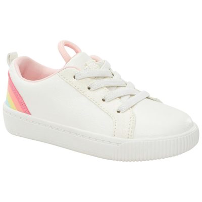 White Toddler Rainbow Sneakers | carters.com