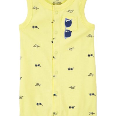 Yellow Baby Sunglasses Snap-Up Romper | carters.com