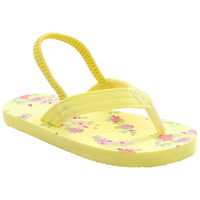 Yellow Floral Print Flip-Flops | carters.com