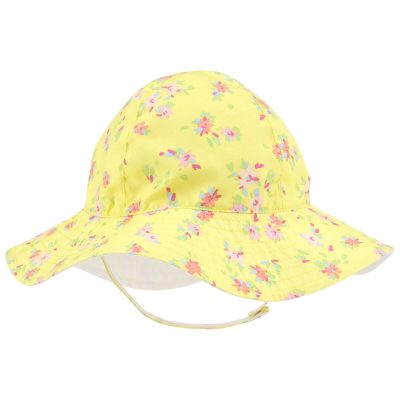 Yellow/White Baby Reversible Swim Hat | carters.com