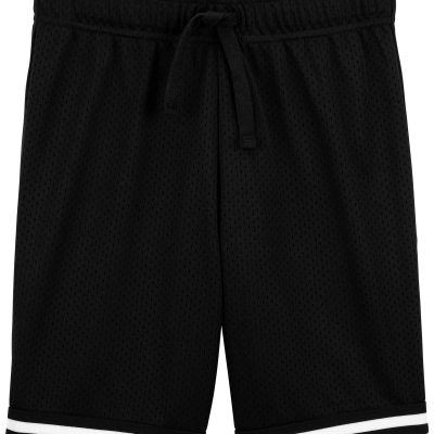 Black Kid Sporty Mesh Fan Favorite Shorts | carters.com