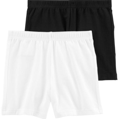 Black/White Kid 2-Pack Tumbling Shorts | carters.com