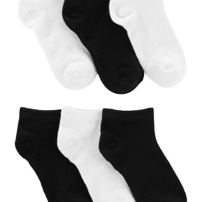 Black/White Kid 6-Pack Ankle Socks | carters.com