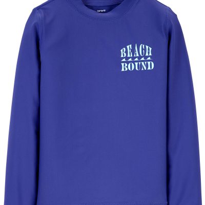 Blue Kid Beach Bound Long-Sleeve Rashguard | carters.com