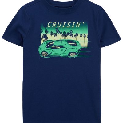 Blue Kid Cruising Graphic Tee | carters.com