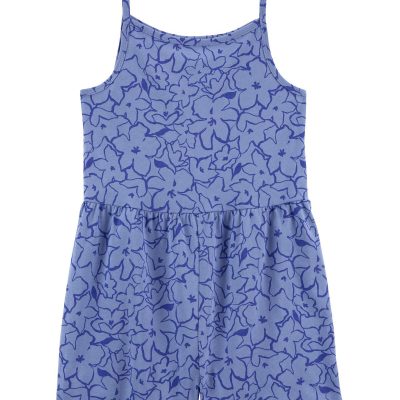 Blue Kid Floral Cotton Romper | carters.com