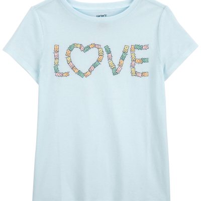 Blue Kid Gummy Bear Love Graphic Tee | carters.com