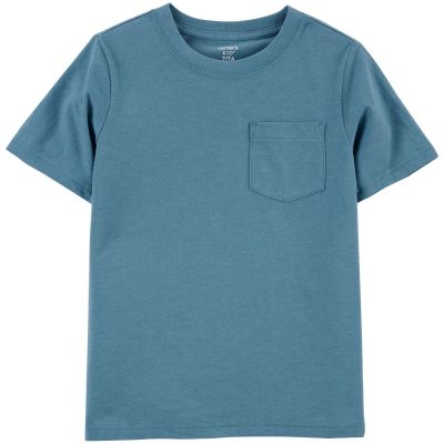 Blue Kid Pocket Jersey Tee | carters.com