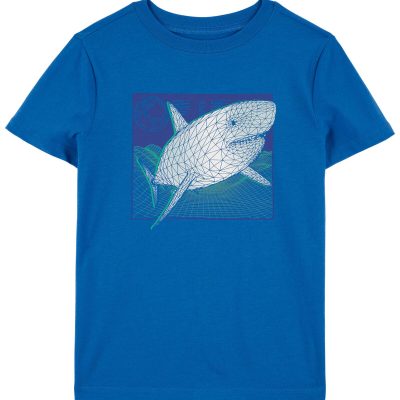 Blue Kid Shark Graphic Tee | carters.com