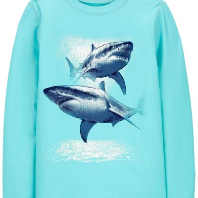 Blue Kid Shark Rashguard | carters.com