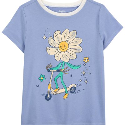 Blue Kid Sunflower Graphic Tee | carters.com