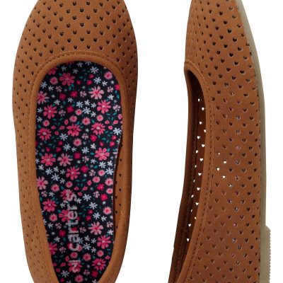 Brown Kid Ballet Flat Shoes | carters.com