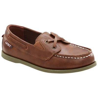 Brown Kid Boat Shoes | carters.com