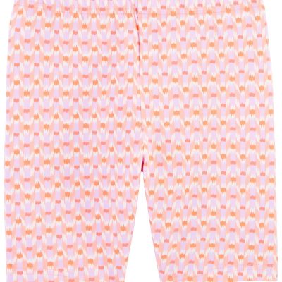 Coral Kid Geo Print Bike Shorts | carters.com