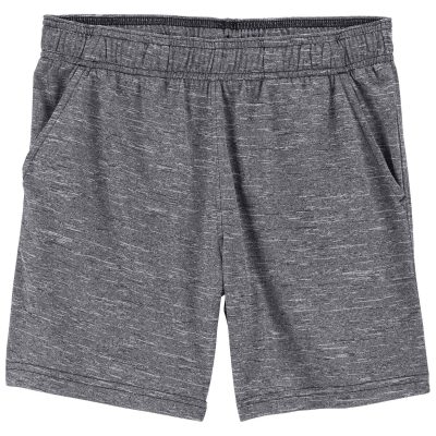 Gray Kid Pull-On Athletic Shorts | carters.com