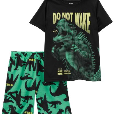 Green Kid 2-Piece Dinosaur Loose Fit Pajamas | carters.com