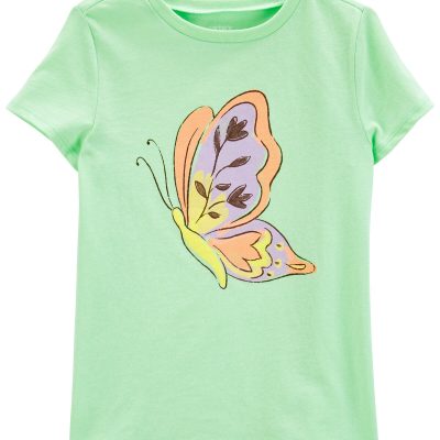 Green Kid Butterfly Graphic Tee | carters.com