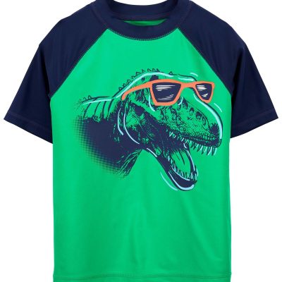 Green Kid Dinosaur Rashguard | carters.com