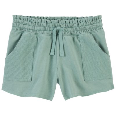 Green Kid French Terry Pull-On Shorts | carters.com